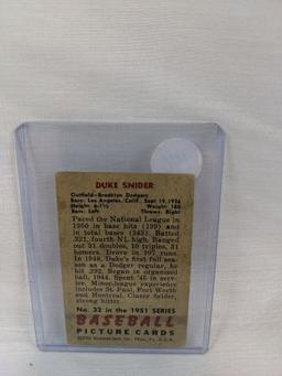 1951 Bowman Duke Snider