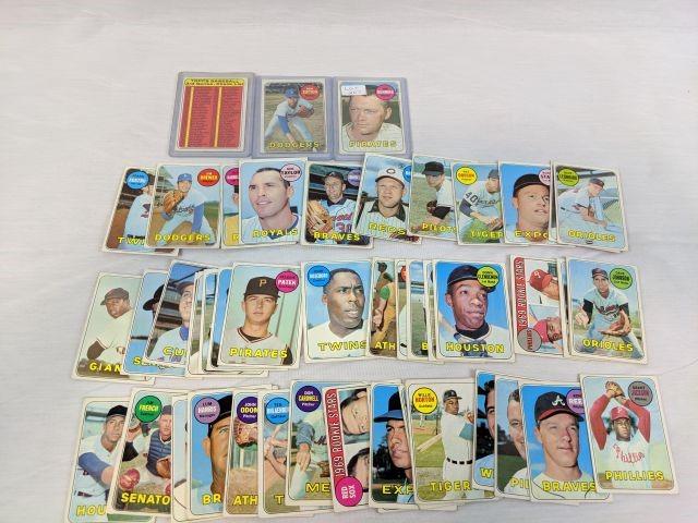 1969 Topps Baseball Card Lot of 50+