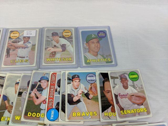 1969 Topps Baseball Card Lot of 60+