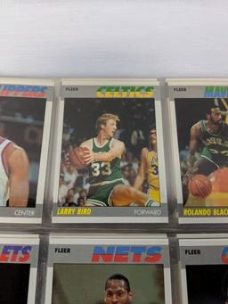 1987 Fleer Basketball Set w/Stickers