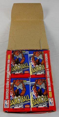 1989-90 Fleer Basketball Unopened Wax Box 36 Packs