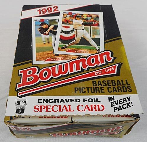 1992 Bowman Baseball Unopened Box 36 Packs