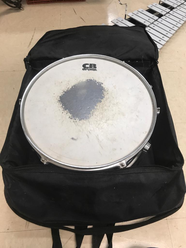 CB Drums Snare Drum with stand and case, USED