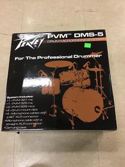 Peavey PVM DMS 5 Drum Micrhone System unused in original box