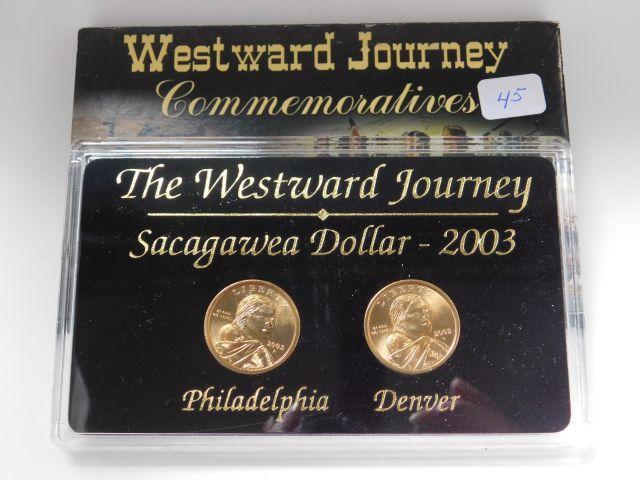 2003 SACAGAWEA DOLLAR SET IN HOLDER BU