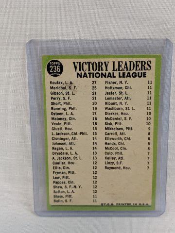 1967 Topps NL Pitching Leaders W/ Koufax #27