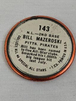 1964 Topps Bill Mazeroski All Star Coin