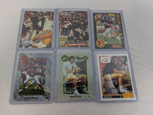 Lot of 6 Different Brett Favre Rookies