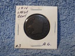 1814 LARGE CENT AG+