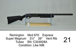 Remington    Mod 870    Express    Super Magnum    3½"    26"    Vent Rib