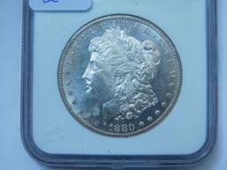 1880S MORGAN DOLLAR NGC MS63 (LOOKS PL)