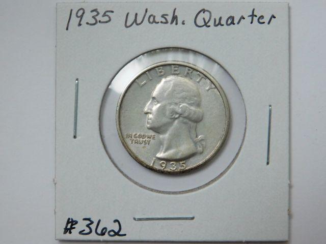 1935 WASHINGTON QUARTER XF