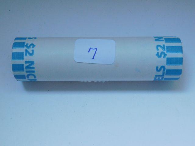 ROLL OF 2005P JEFFERSON NICKELS IN BANK ROLL BU