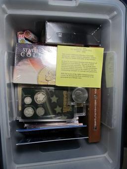 BOX OF MISC. SETS & PARTIAL SETS OF U.S. COINS
