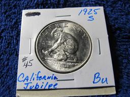 1925S CALIFORNIA JUBILEE COM. HALF BU