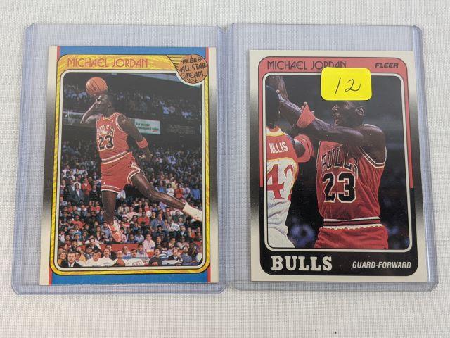 Michael Jordan '88 Fleer Card & sticker