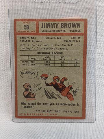 1962 Jim Brown, Topps