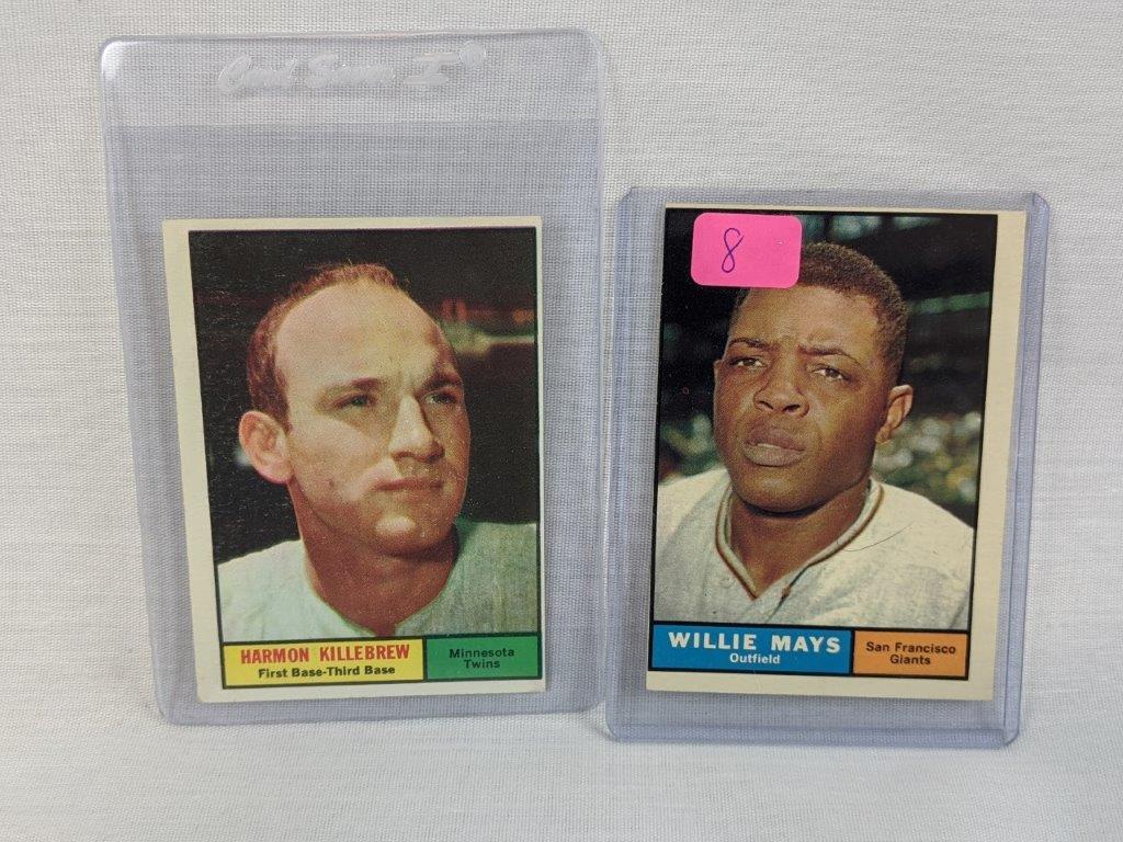 Willie Mays & Harmon Killebrew '61 Topps