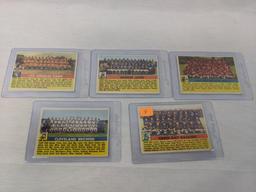 1956 Topps Team Card lot of 5