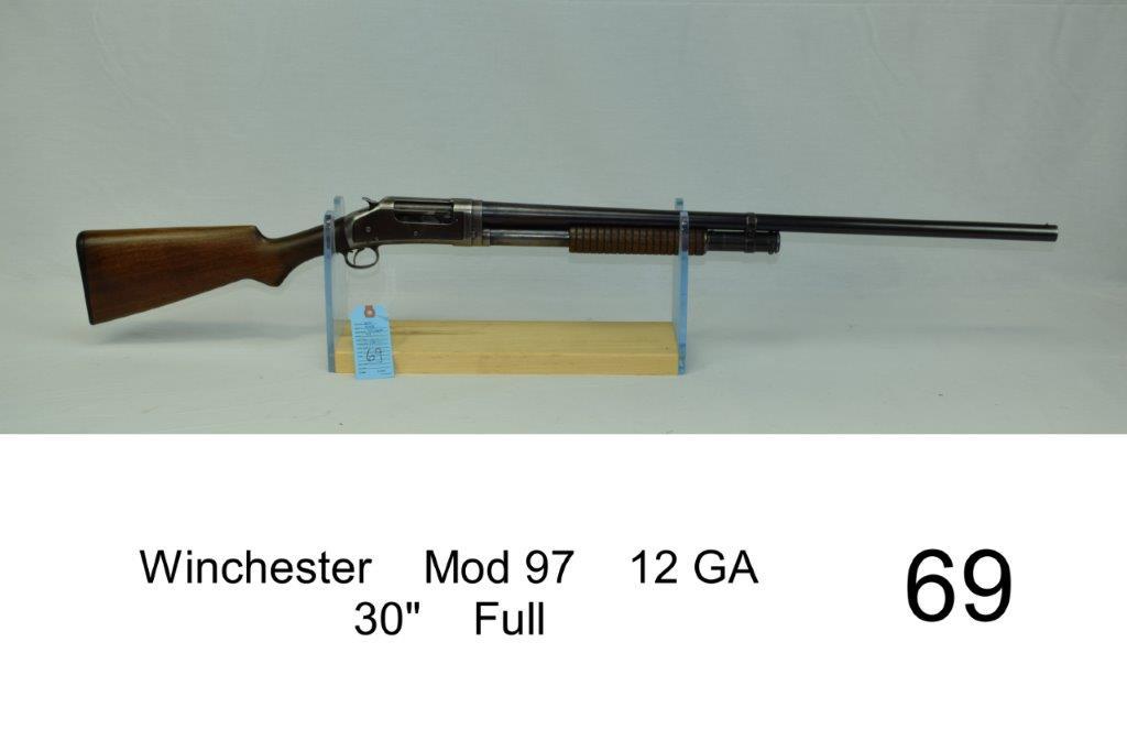 Winchester    Mod 97    12 GA    30"    Full    SN: 777931    Condition: 25-30%