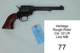 Heritage    Rough Rider    Cal .22 LR    SN: 1216600    Condition: Like NIB