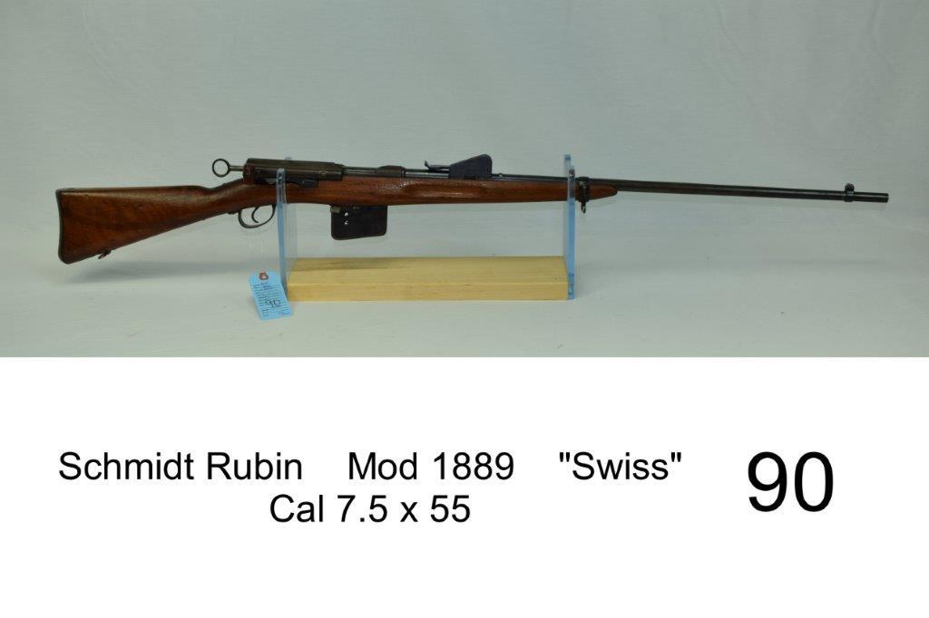 Schmidt Rubin    Mod 1889    "Swiss"    Cal 7.5 x 55    SN: 29061    Sporterized    Condition: 30%