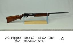 J.C. Higgins    Mod 60    12 GA    28"    Mod    Condition: 55%