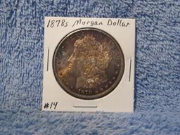 1878S MORGAN DOLLAR (TONING) BU