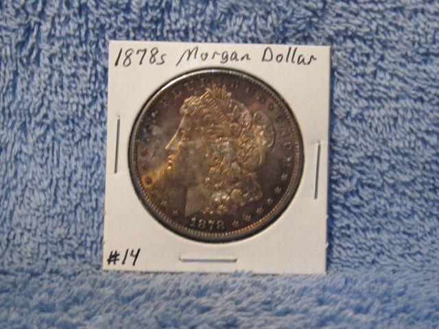 1878S MORGAN DOLLAR (TONING) BU