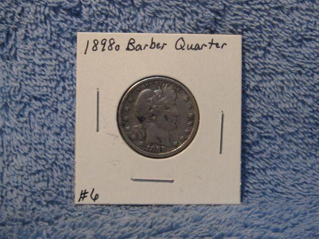 1898O BARBER QUARTER (A BETTER DATE) VF