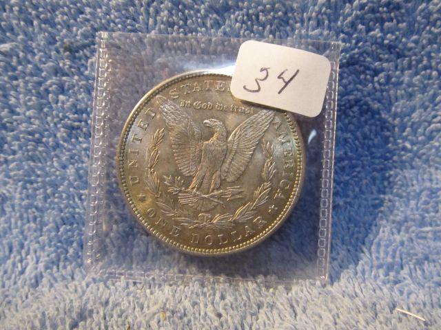 1886 MORGAN DOLLAR (NICE TONING) BU