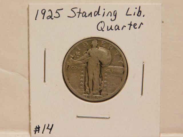 1925 STANDING LIBERTY QUARTER F