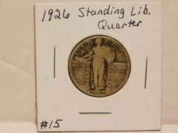 1926 STANDING LIBERTY QUARTER VG