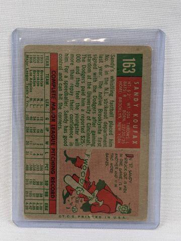 1959 Topps Sandy Koufax Card #163