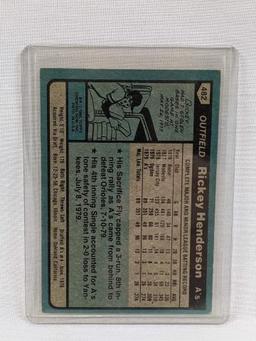 1980 Topps Rickey Henderson Rookie Card #482