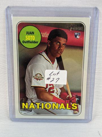 2018 Topps Heritage Juan Soto Rookie Card #502