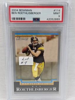 2004 Bowman Ben Roethlisberger Rookie Graded PSA 9