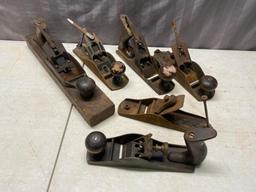 Lot of incomplete jack planes, parts or donor bodies, all with issues