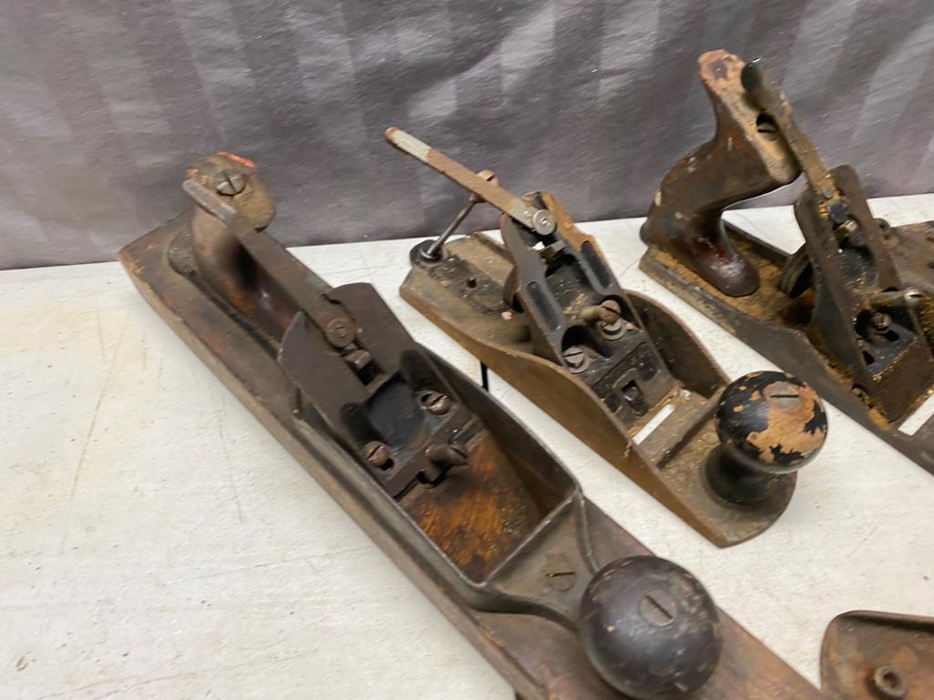 Lot of incomplete jack planes, parts or donor bodies, all with issues