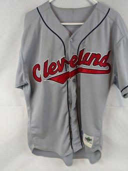 Cleveland Indians game used jersey