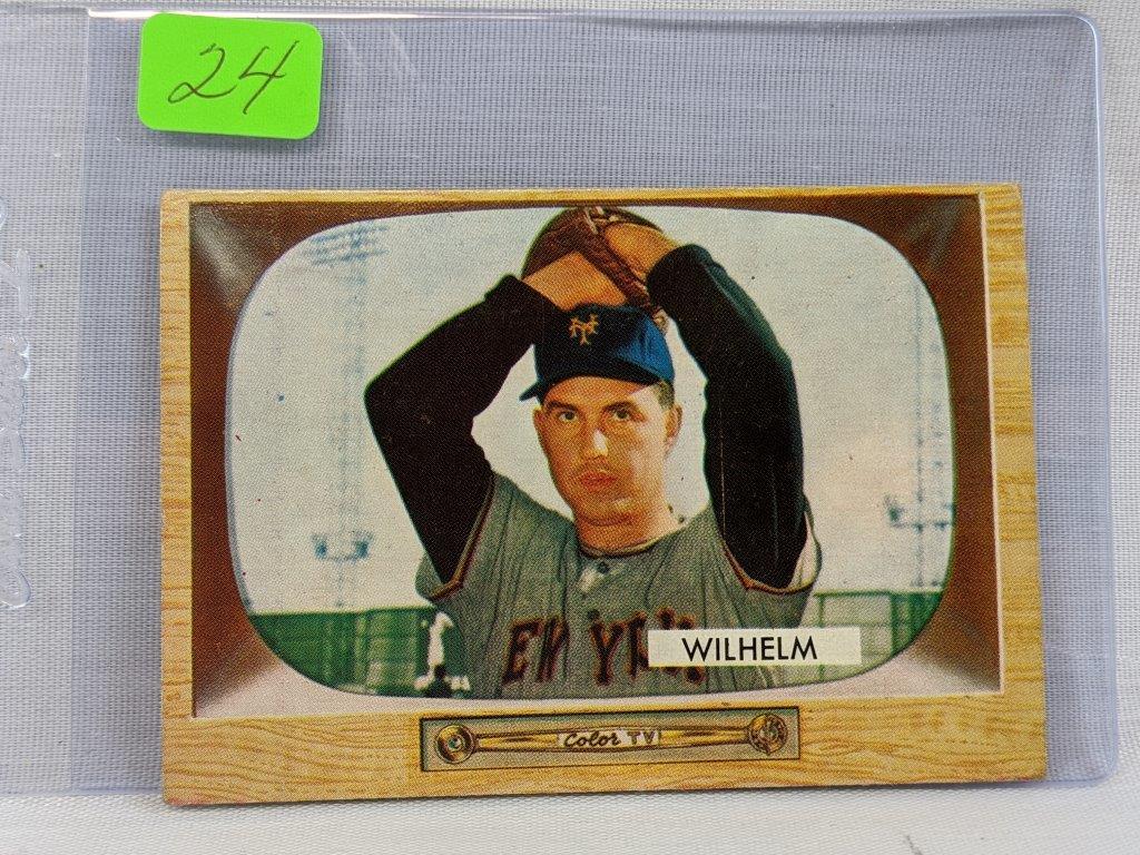 1955 Bowman : Wilhelm card #1!
