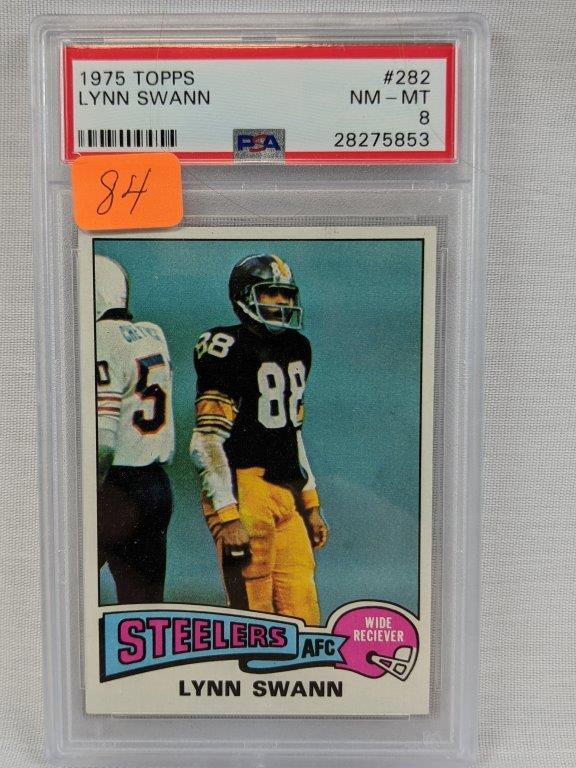 Lynn Swann 1975 Topps rookie PSA