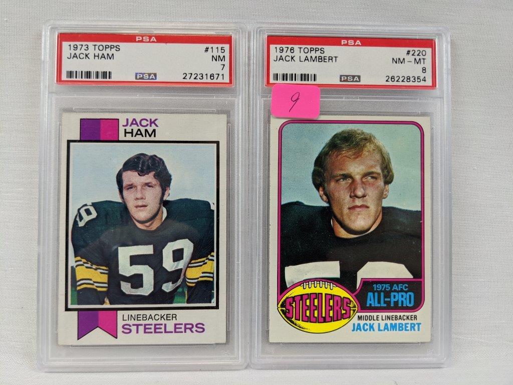 Lambert & Ham rookie cards, PSA