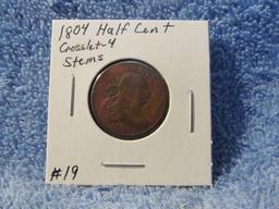 1804 CROSSLET-4 W/STEMS HALF CENT