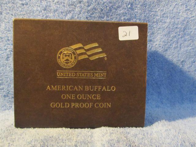 2011W 1-OZ. GOLD BUFFALO IN HOLDER PF