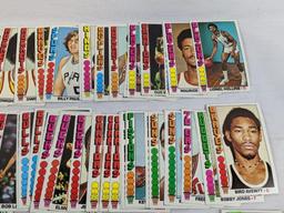 1976 -1977 Topps basketball cards 74 total, appears to be no doubles