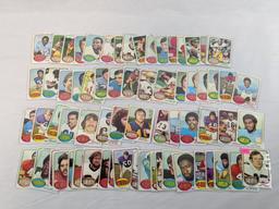 1976 Topps football, 72 card lot, no doubles, cards are in order