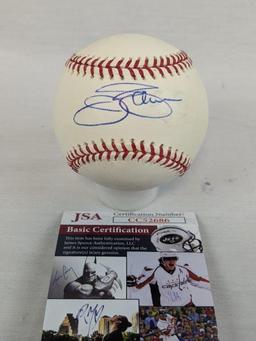 Jim Palmer signed baseball, JSA blue ink sweet spot