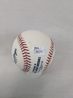 Jose Ramirez signed baseball, JSA