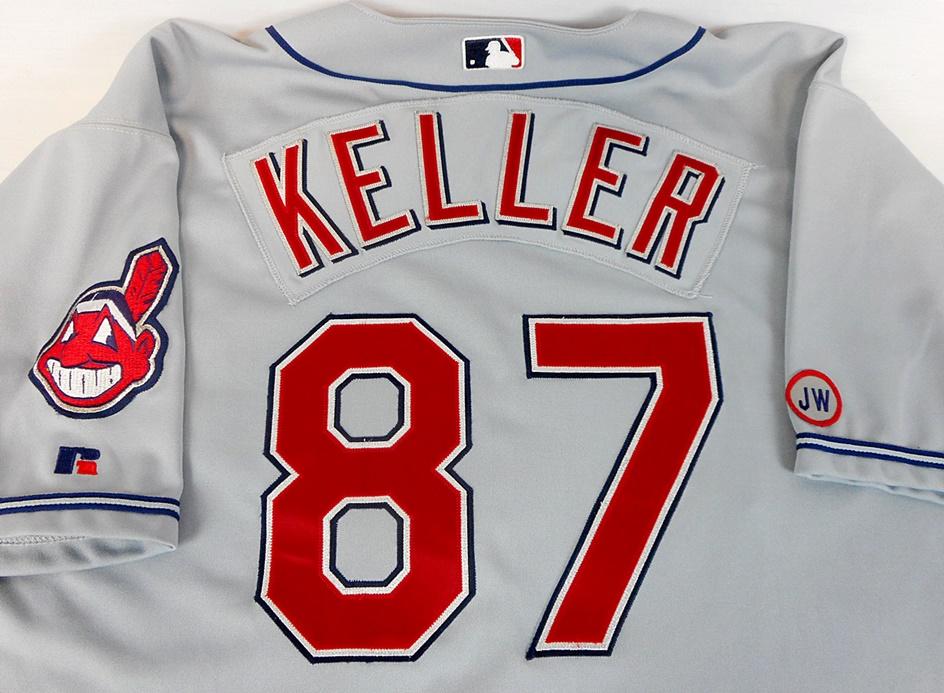 2002 Cleveland Indians Dave Keller Game-Used Jersey